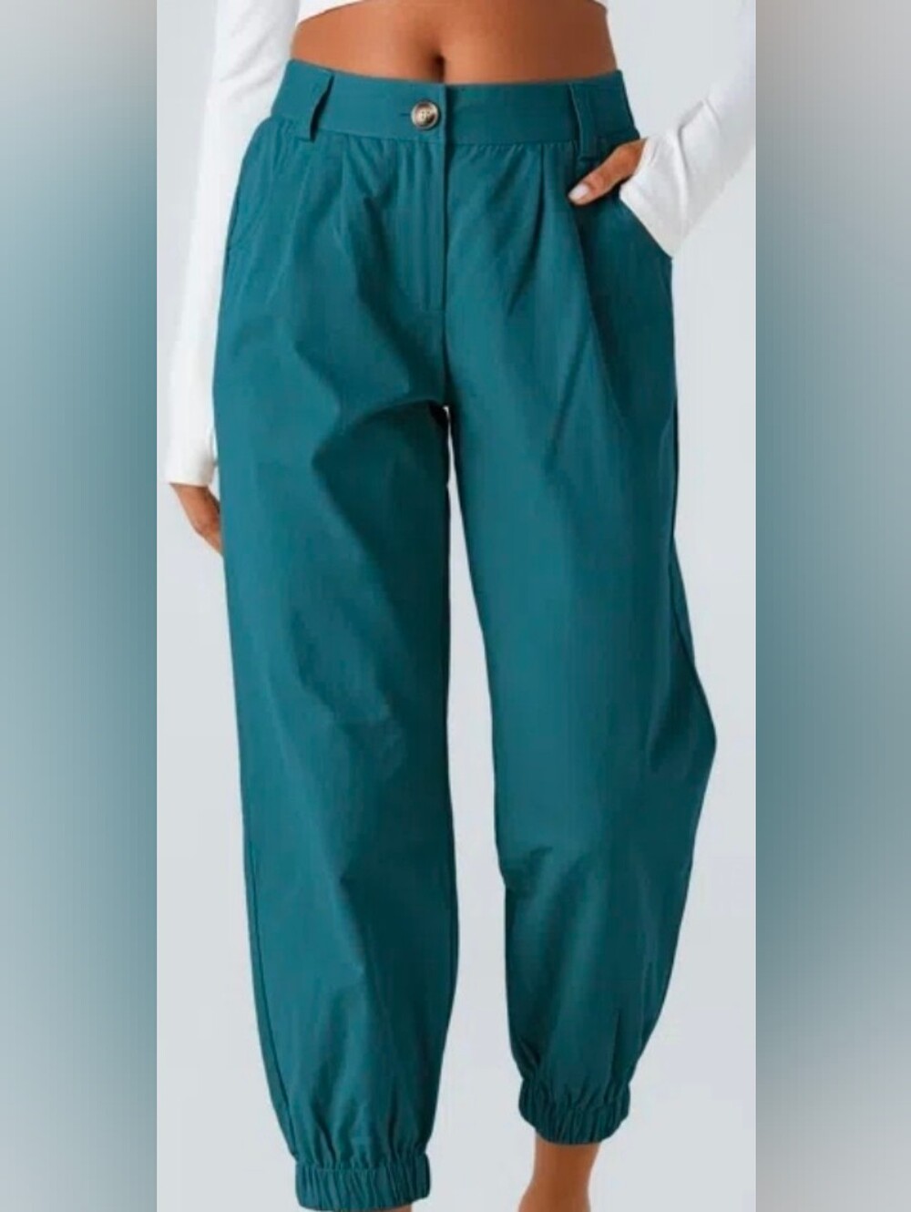 Nwt HALARA 100% Cotton Ankle Joggers - Picture 6 of 9